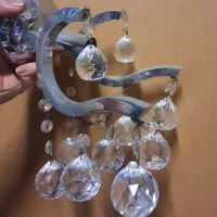 لوستر کریستال دو عدد۸شاخه یکعدد۶شاخه و دو دیوارکوب|لوستر و چراغ آویز|لاهیجان, جمهوری|دیوار