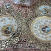 ظروف پذیرای ۳تیکه برنز