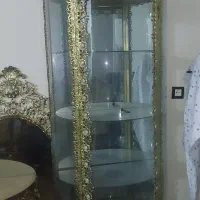 وسیله برنجی بوفه/میز/آینه و شمعدون/گلدان