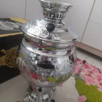 سماور برنزی 15 لیتری نو و آکبند