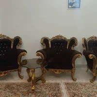 مبل سلطنتی مصری ۷ نفره|مبلمان خانگی و میز عسلی|تهران, سازمان برنامه شمالی|دیوار