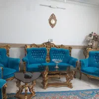 مبل ۷نفره سلطنتی بامیزو عسلی|مبلمان خانگی و میز عسلی|قم, زنبیل آباد|دیوار