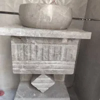 روشویی سنگی پرشین تمام سنگ دوپایه