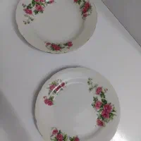 ظرف گلسرخی قدیمی
