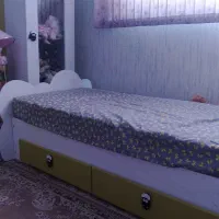 تخت نوزاد و نوجوان دومنظوره ام دی اف وکیوم|تخت و سرویس خواب|شیراز, شهرک پرواز|دیوار