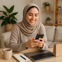 کار با گوشی در منزل (فروش محصول در سوشال)