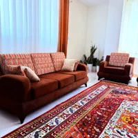مبل راحتی 7 نفره پارچه ترک قهوهای