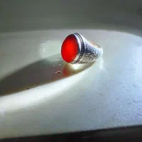 انگشتر عقیق اصلی و فیروزه نیشابور اصل