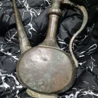 آفتابه مسی طرح دار