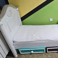 تخت کودک همراه با تشک طبی - مناسب تا ۷ ساله