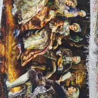 تابلو فرش دستبافت تبریز طرح فرانسوی