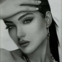 نقاشی سیاه قلم هایپر رئال طراحی