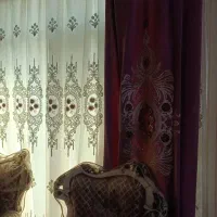 فوری   پرده کتان باوالان مخمل ترک ۲پرده اتاق خواب