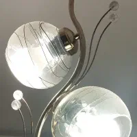 لوستر دو شاخه طلایی|لوستر و چراغ آویز|اصفهان, سرچشمه|دیوار