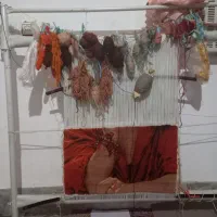 تابلو فرش چهره دختر هندی