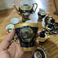 سرویس چایخوری قدیمی لاکچری با طرح کلاسیک|ظروف سرو و پذیرایی|اصفهان, توپخانه ارتش|دیوار