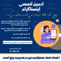 ادمین اینستاگرام ( مدیریت پیج)