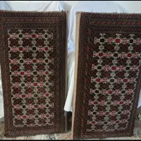 یک جفت پشتی اصل ترکمن دستباف