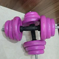 یه جفت دمبل با کیفیت ۲۰ کلیویی هر کدوم ده کیلو|تجهیزات ورزشی|تهران, قیام|دیوار