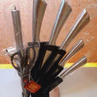 ست 9پارچه کارد اشپزخانه استیل‌مینیاتور،یکدست مانده