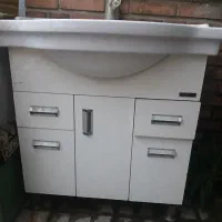 روشویی با شیر آلات طول ۸۰ عرض ۵۰