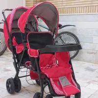 کالسکه دوقلو/ مارک دلیجان/درحد نو|کالسکه و لوازم جانبی|قم, زنبیل آباد|دیوار