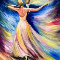 تابلو نقاشی رنگ روغن ابعاد ۶۰در۸۰
