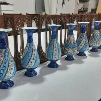 تندیس گلدون میناکاری ، فیروزه کاری ، الماس تراش|مجسمه، تندیس، ماکت|اصفهان, رهنان|دیوار