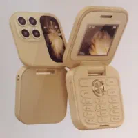 گوشی تاشو طرح اپل مدلi18/ i17/ i16 pro دوسیم کارته