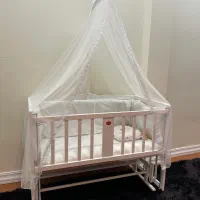 تخت نوزادباپشه بندنو|تخت و صندلی بچه|قم, سالاریه|دیوار