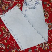 شلوار جین بگ + شلوار بوت کات ذغالی