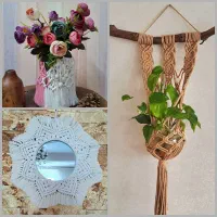 انواع دکوری های مکرومه‌بافی