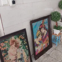 تابلو کوبلن گوبلن لیلی مجنون بانوی اسب سوار قدیمی