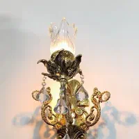 لوستر|لوستر و چراغ آویز|فردوس (خراسان), |دیوار