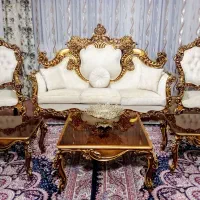 مبل سلطنتی۹نفره آک تمام چوب مناسب جهیزیه