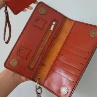 کیف پول چرم دست دوز|کیف، کفش، کمربند|ساوه, |دیوار