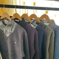 بلوز سلانیک مردانه دو تیکه|لباس|بروجن, |دیوار