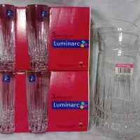 سرویس پارچ و ۶ عدد لیوان اصل فرانسه نو و پلمپ