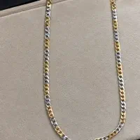 زنجیر کارتیر زنانه دو رنگ  استیل رنگ ثابت