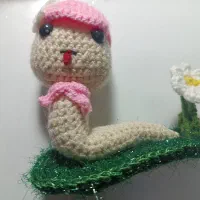عروسک دکوری بافتنی مار