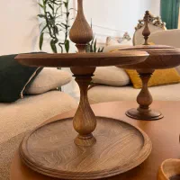 ظروف پذیرایی چوب گردو|ظروف سرو و پذیرایی|آمل, |دیوار