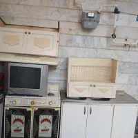 اجاق گاز سینک کابینت هود تلویزیون