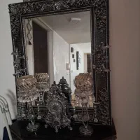 ساعت و آینه شمعدان فروشی|آینه|مهاجران, |دیوار