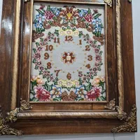 تابلو فرش طرح ساعت