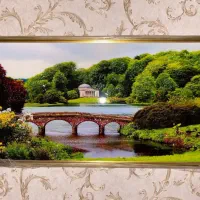 تابلو رزین و چوبی نور دار|تابلو، نقاشی، عکس|گلبهار, شهر جدید گلبهار|دیوار