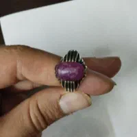 انگشتر یاقوت برمه و یاقوت زرد