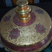 ظرف کریستال با روکش طلا ساخت ترکیه