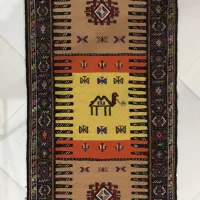 گلیم سفره و پادری دستبافت|گلیم، جاجیم، گبه|شیروان (خراسان), |دیوار