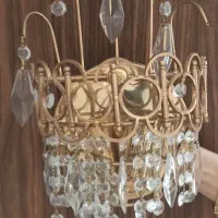 دیوار کوب آویز دار ( آبکاری شده )