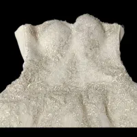 لباس عروس کار شده بسیار شکیل در حد نو|لباس|تهران, جوادیه تهرانپارس|دیوار